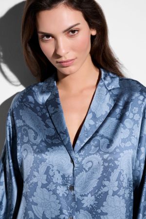 Luxury Silk PaisleyBlue